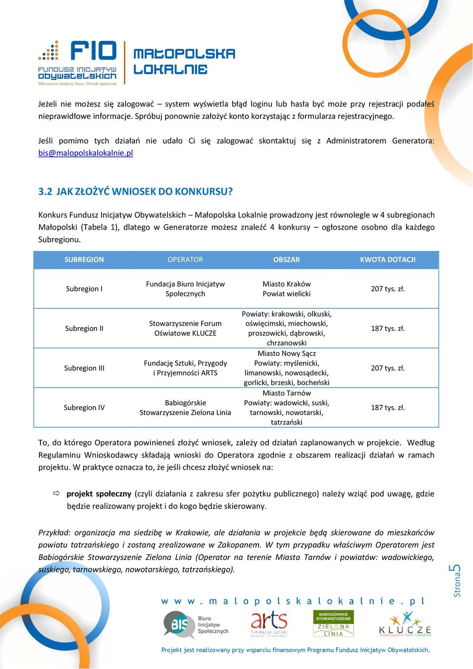 2 JAK ZŁOŻYĆ WNIOSEK DO KONKURSU?