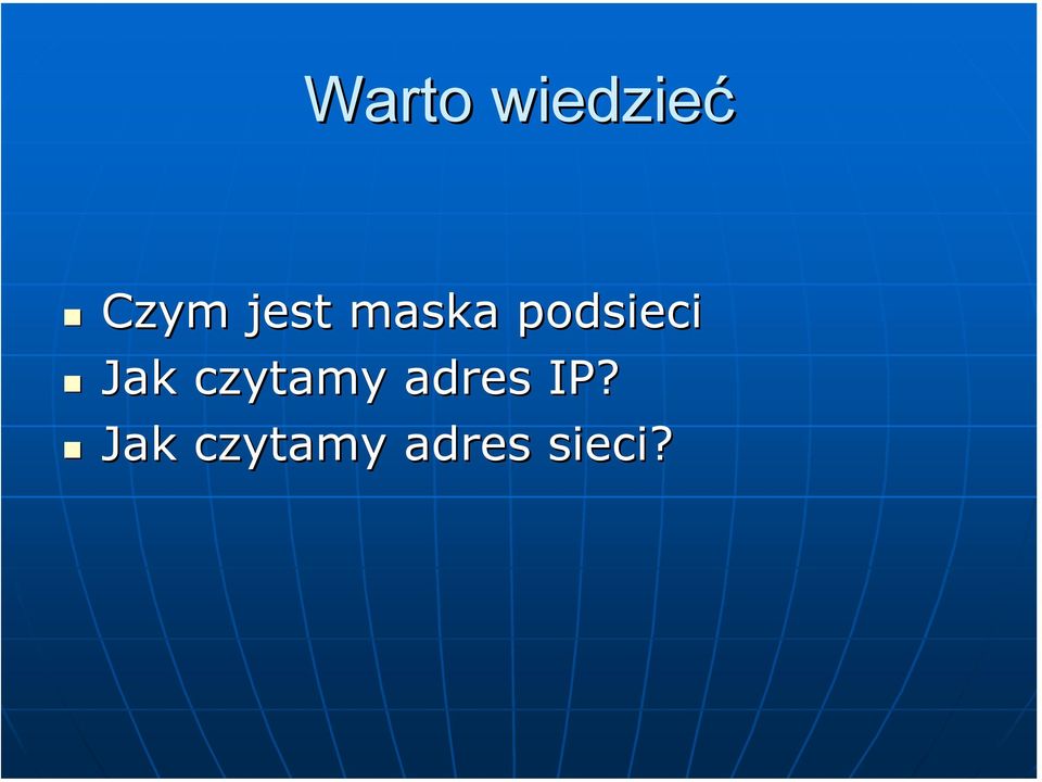 Jak czytamy adres IP?