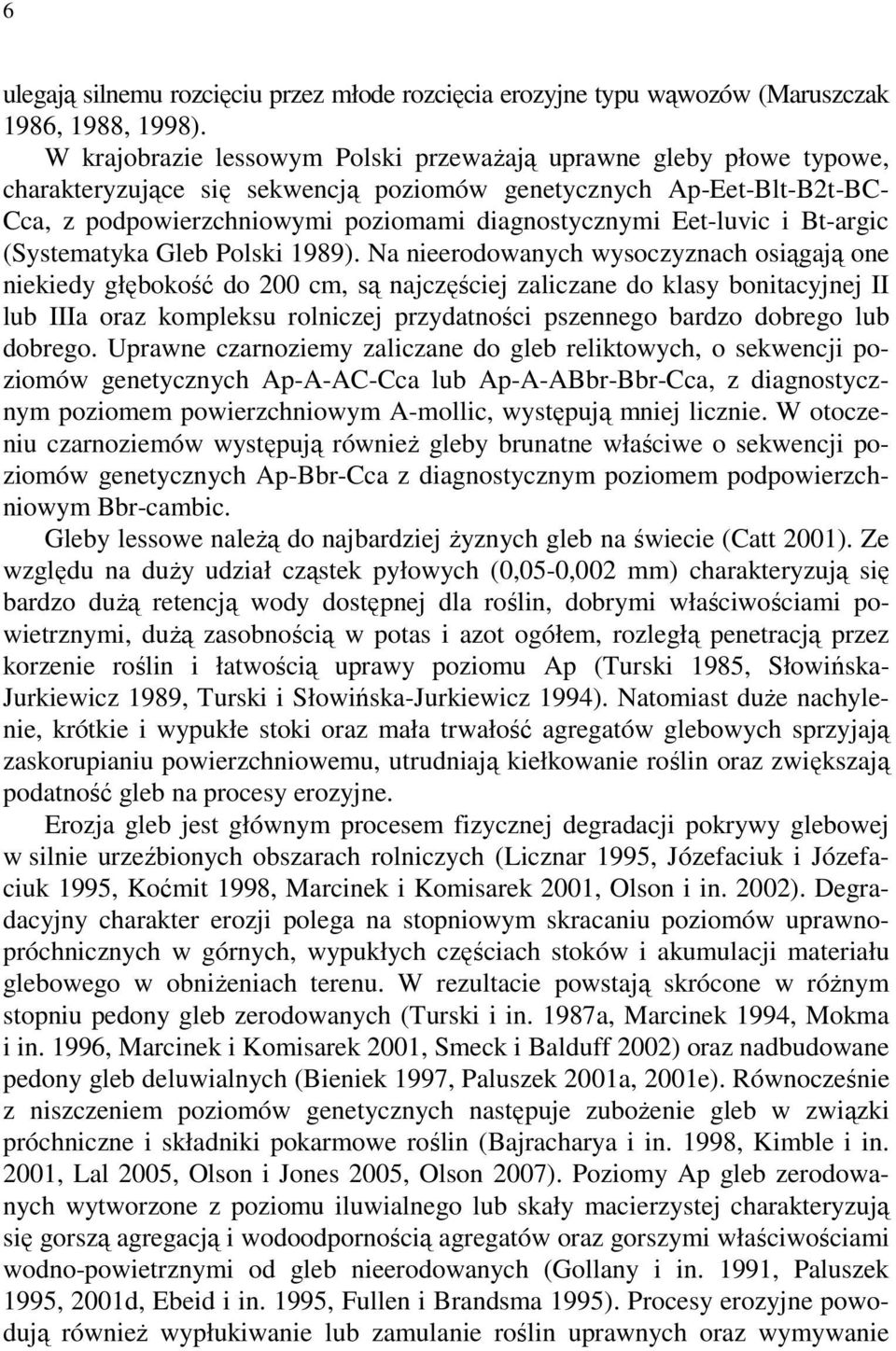 Eet-luvic i Bt-argic (Systematyka Gleb Polski 1989).