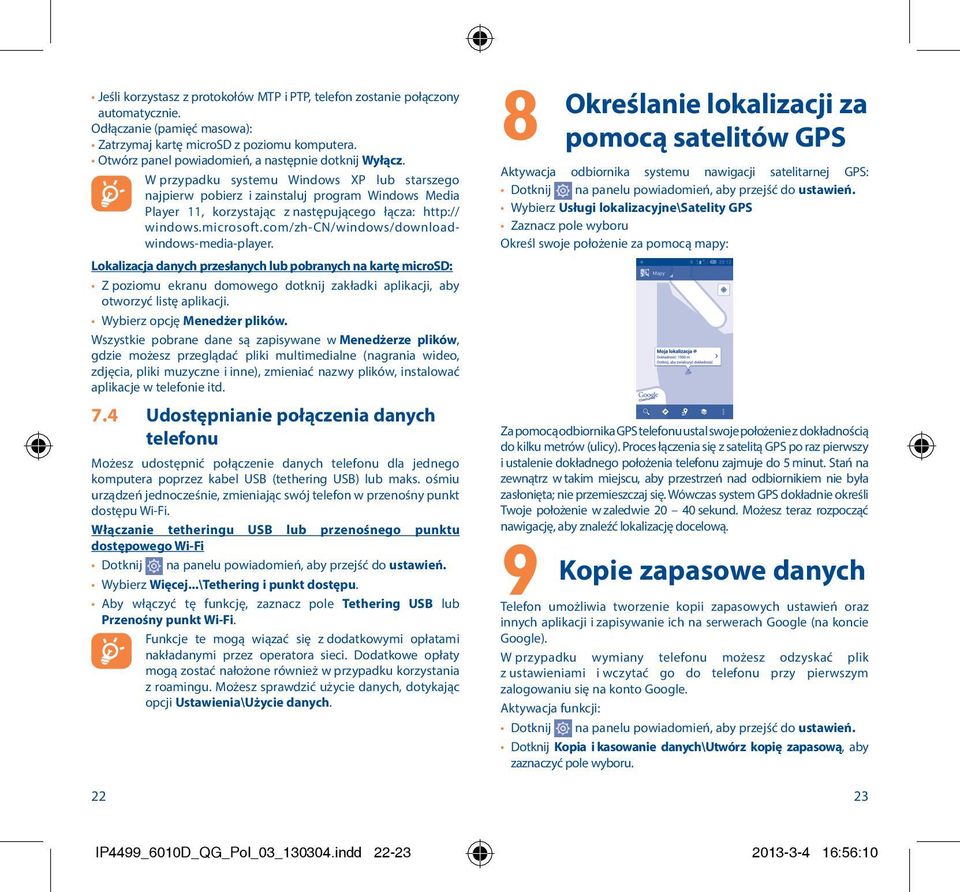 W przypadku systemu Windows XP lub starszego najpierw pobierz i zainstaluj program Windows Media Player 11, korzystając z następującego łącza: http:// windows.microsoft.
