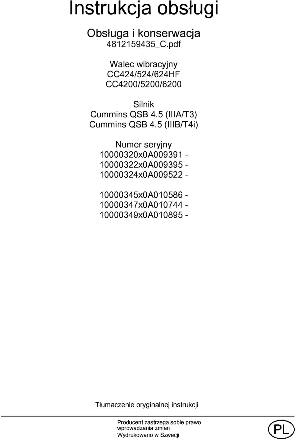 5 (IIIA/T3) Cummins QSB 4.