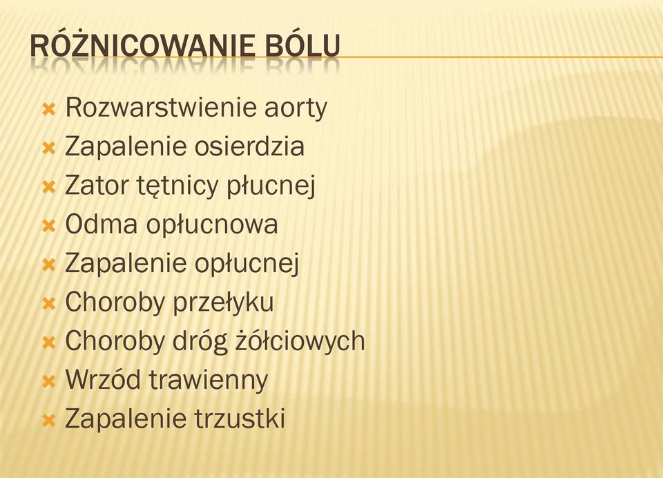 opłucnowa Zapalenie opłucnej Choroby przełyku