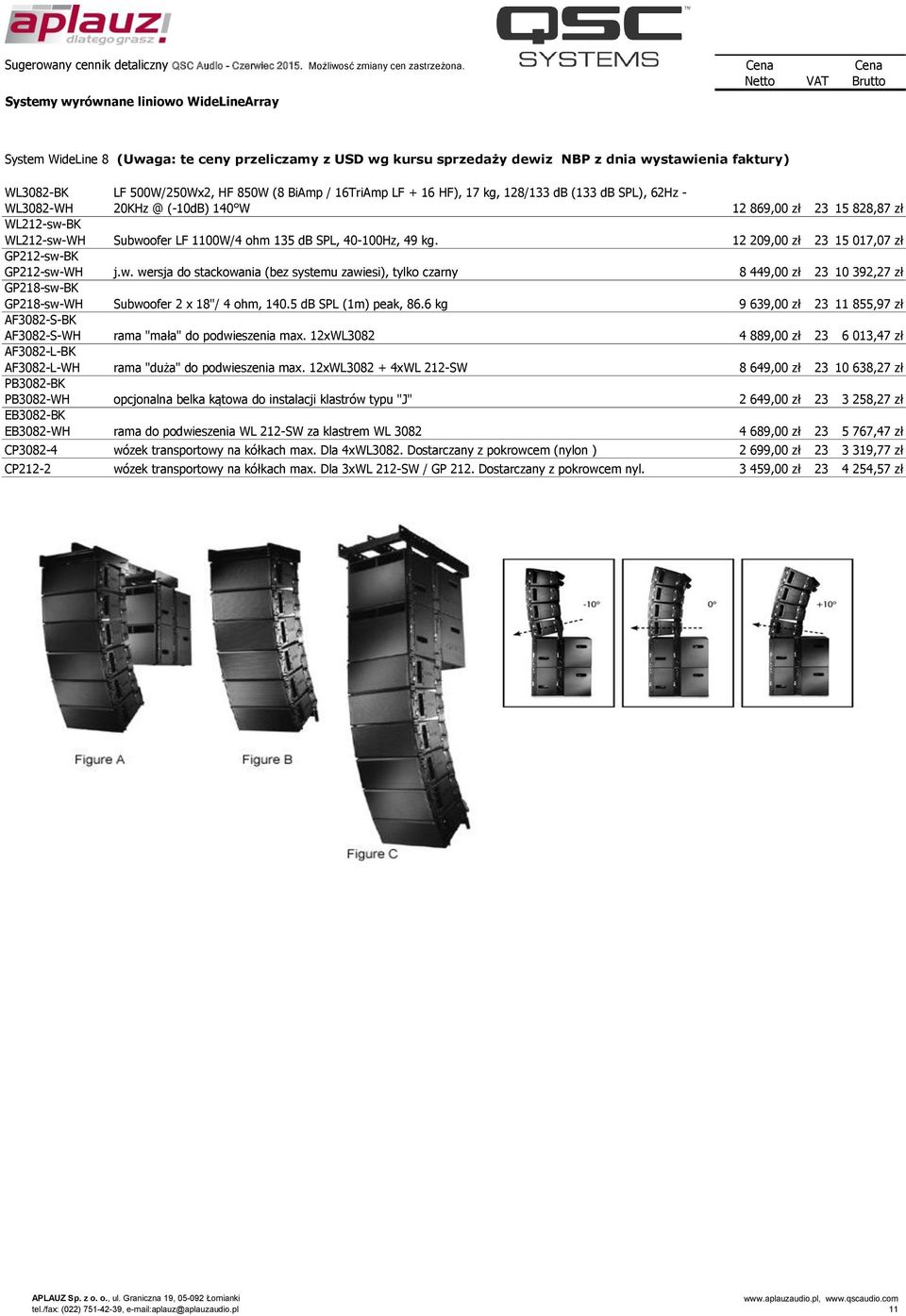 SPL, 40-100Hz, 49 kg. 12 209,00 zł 23 15 017,07 zł GP212-sw-