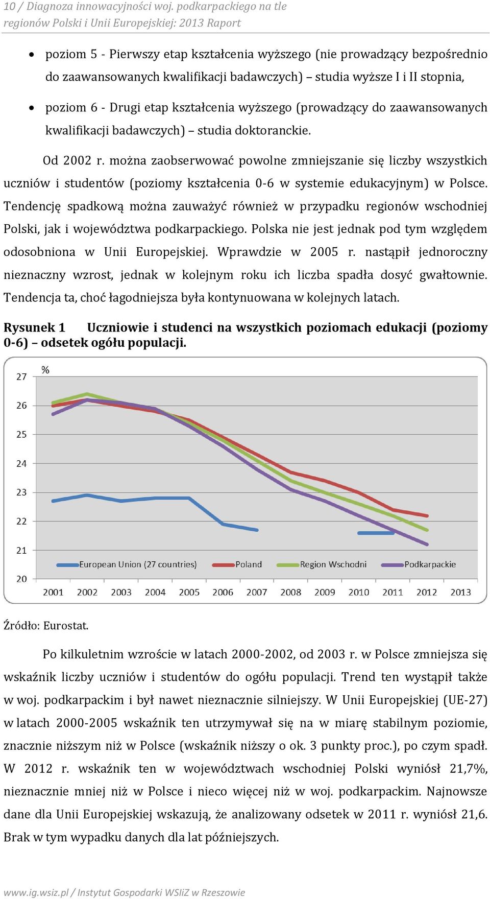 wyższe I i II stopnia, poziom 6 - Drugi etap kształcenia wyższego (prowadzący do zaawansowanych kwalifikacji badawczych) studia doktoranckie. Od 2002 r.