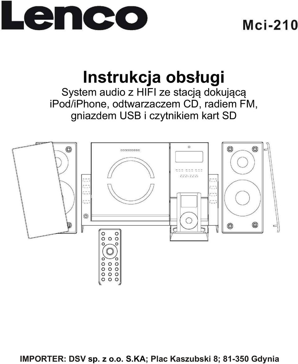 FM, gniazdem USB i czytnikiem kart SD IMPORTER: