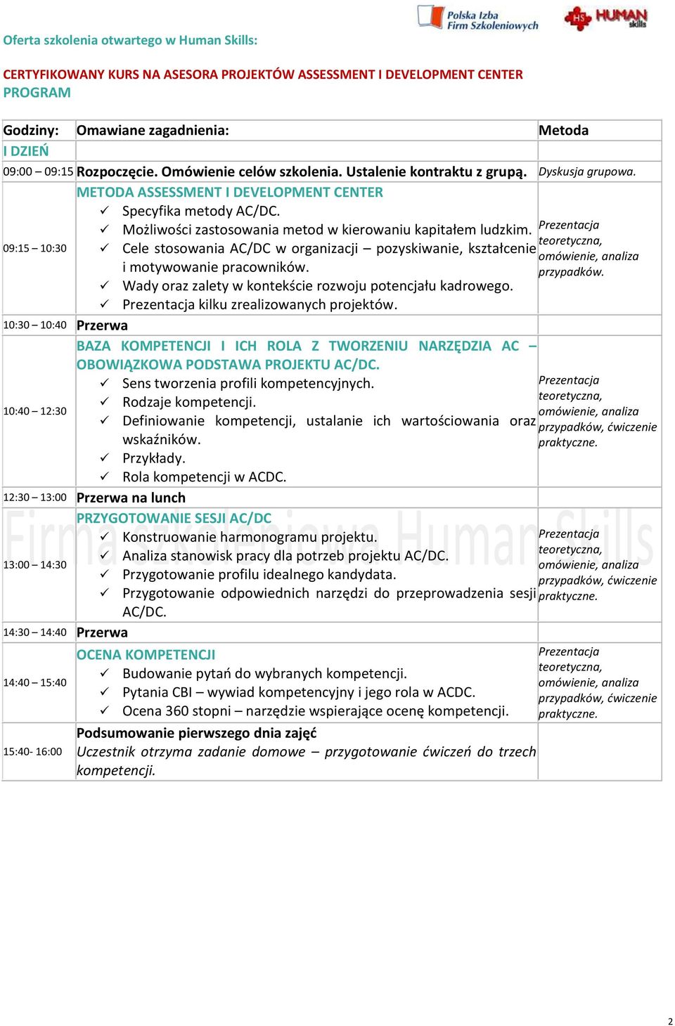 Cele stosowania AC/DC w organizacji pozyskiwanie, kształcenie i motywowanie pracowników. Wady oraz zalety w kontekście rozwoju potencjału kadrowego. kilku zrealizowanych projektów.