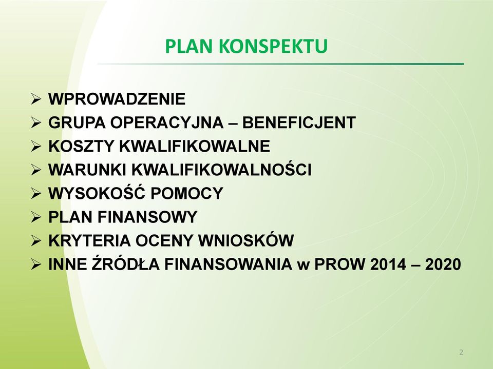KWALIFIKOWALNOŚCI WYSOKOŚĆ POMOCY PLAN FINANSOWY