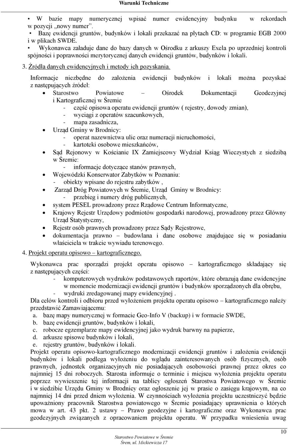 Źródła danych ewidencyjnych i metody ich pozyskania.