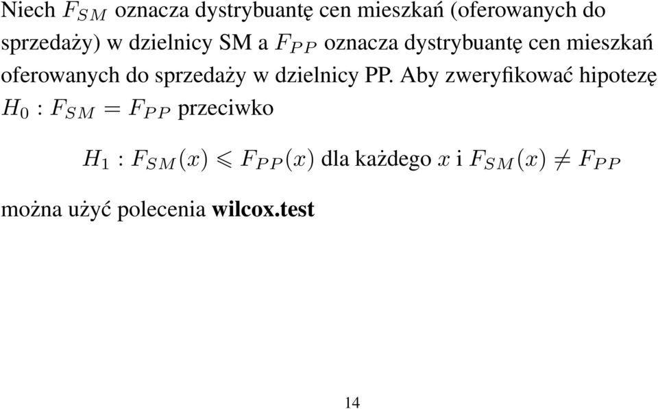 sprzedaży w dzielnicy PP.