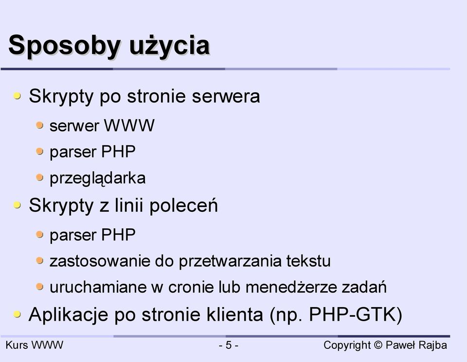 zastosowanie do przetwarzania tekstu uruchamiane w cronie