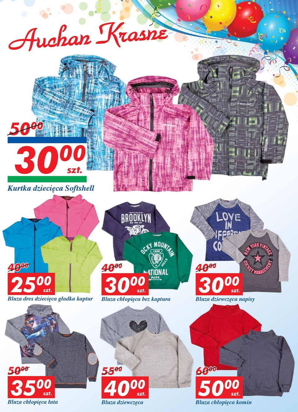 kaptura 40 00 30 00 Bluza dziewczęca napisy 50 00 35 00 Bluza