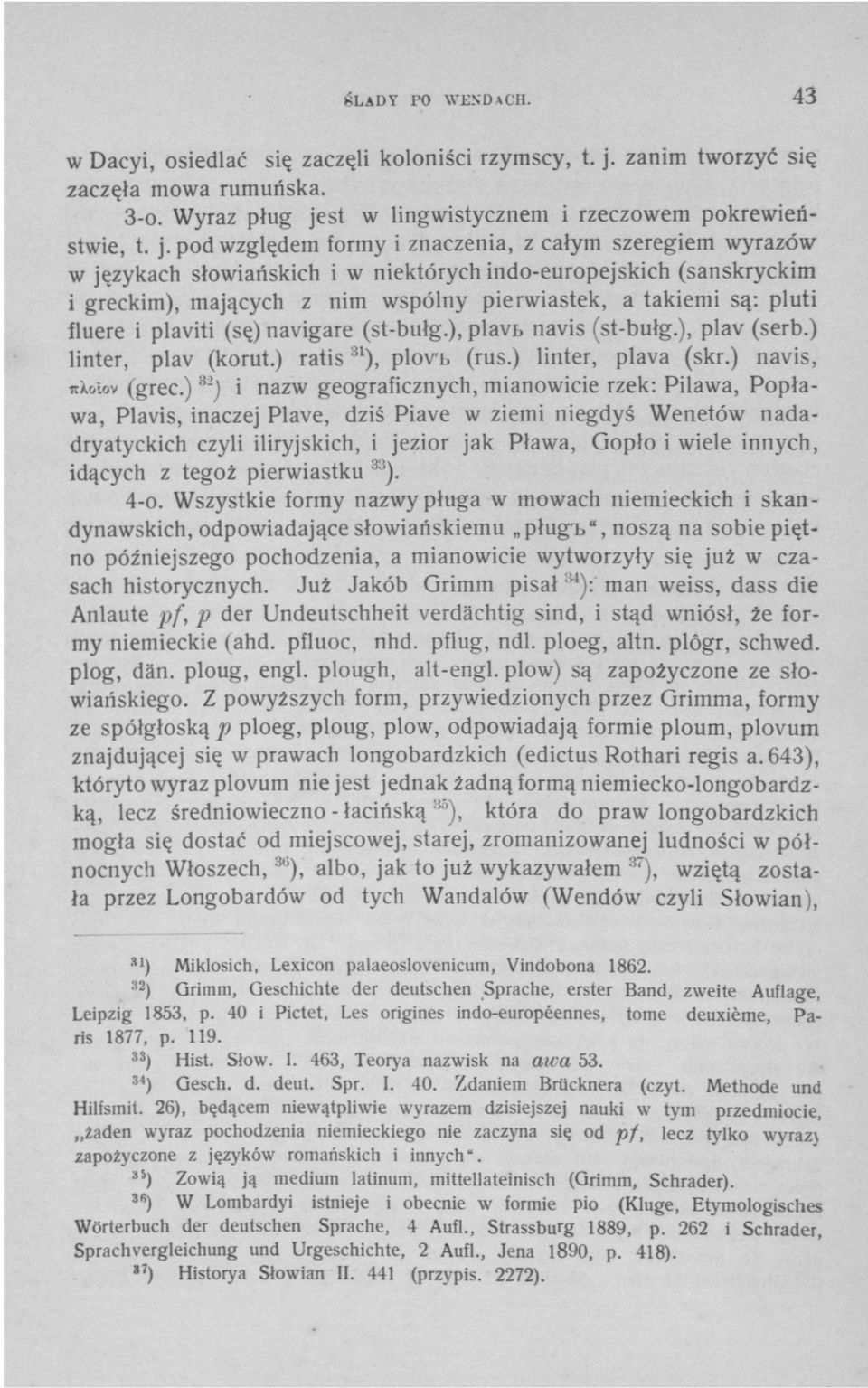 st w lingwistycznem i rzeczowem pokrewieństwie, t. j.