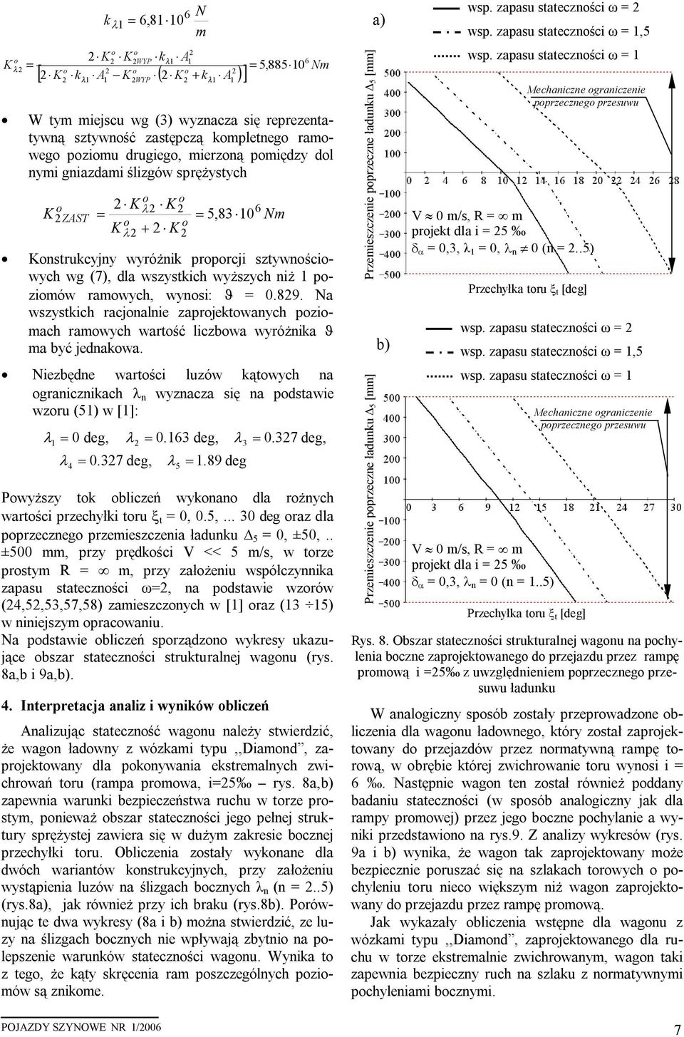 wynsi: ϑ = 0.89. Na wszystkich racjnalnie zaprjektwanych pzimach ramwych wartść liczbwa wyróżnika ϑ ma być jednakwa.