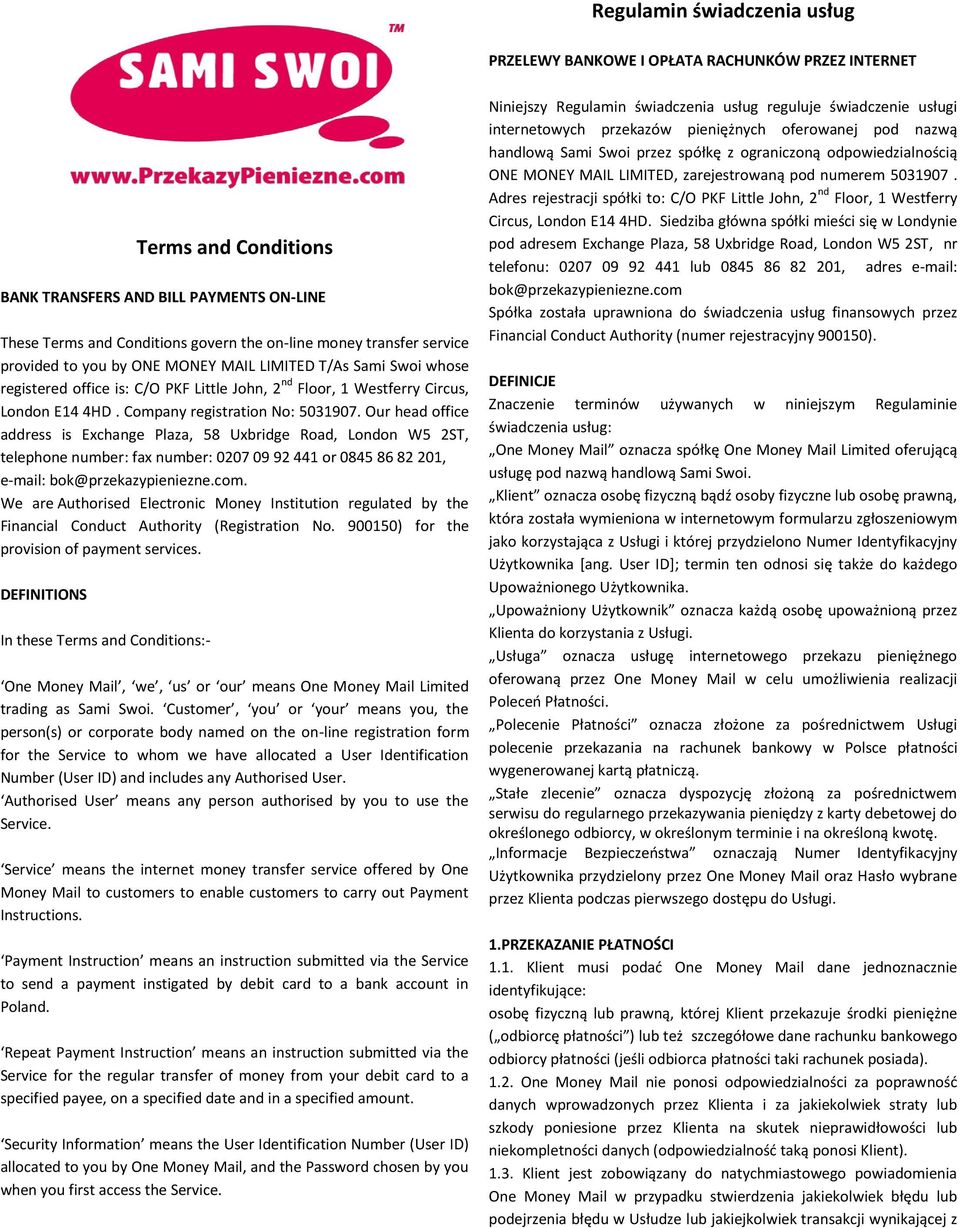 Company registration No: 5031907.