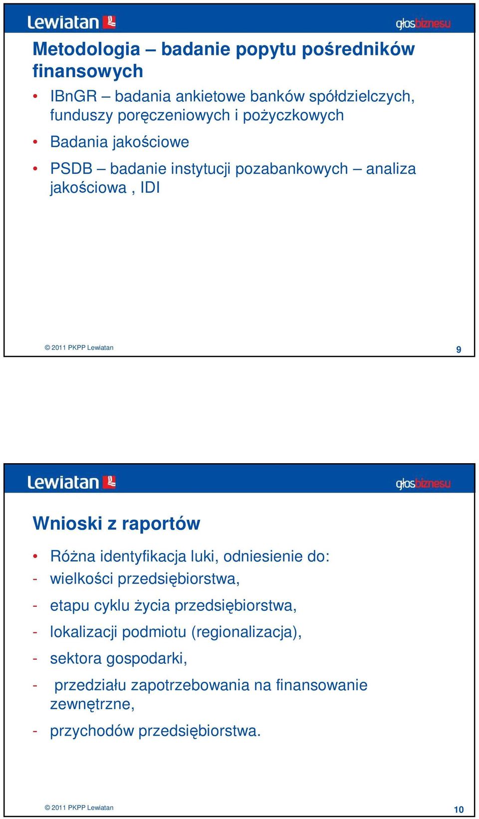 identyfikacja luki, odniesienie do: - wielkości przedsiębiorstwa, - etapu cyklu życia przedsiębiorstwa, - lokalizacji