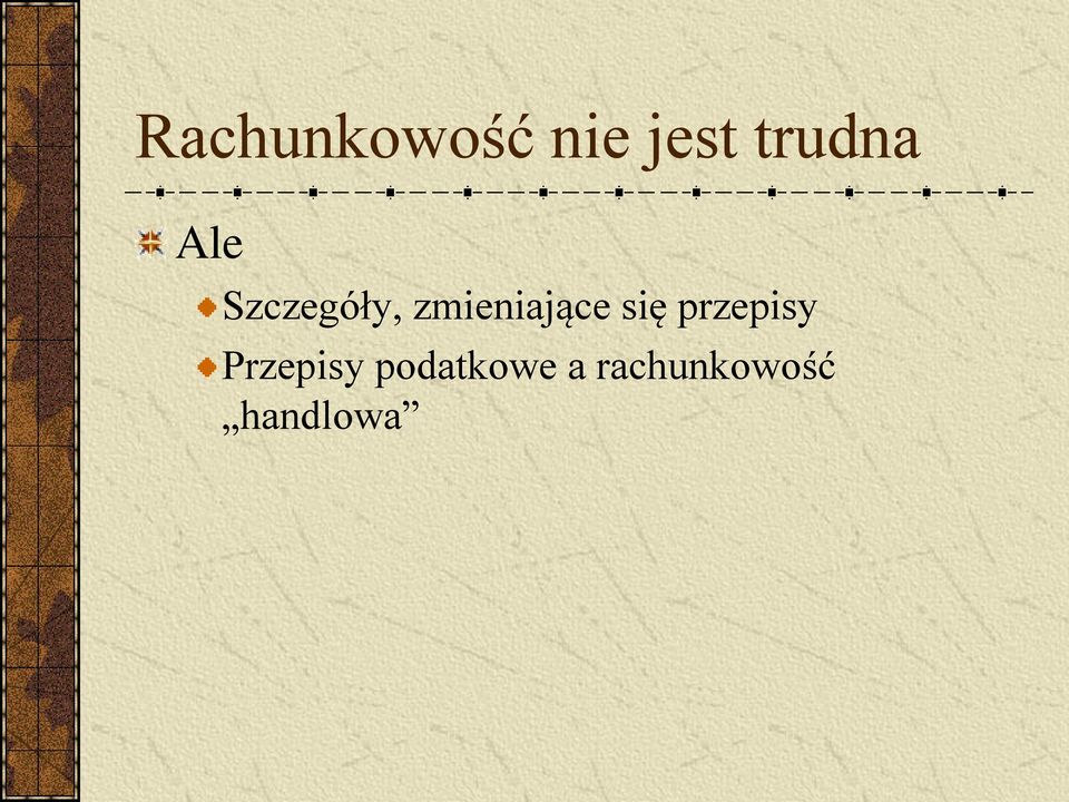 zmieniające się przepisy