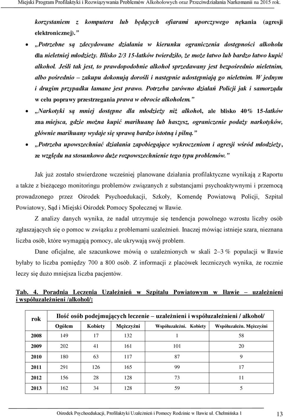 Jeśli tak jest, to prawdopodobnie alkohol sprzedawany jest bezpośrednio nieletnim, albo pośrednio zakupu dokonują dorośli i następnie udostępniają go nieletnim.