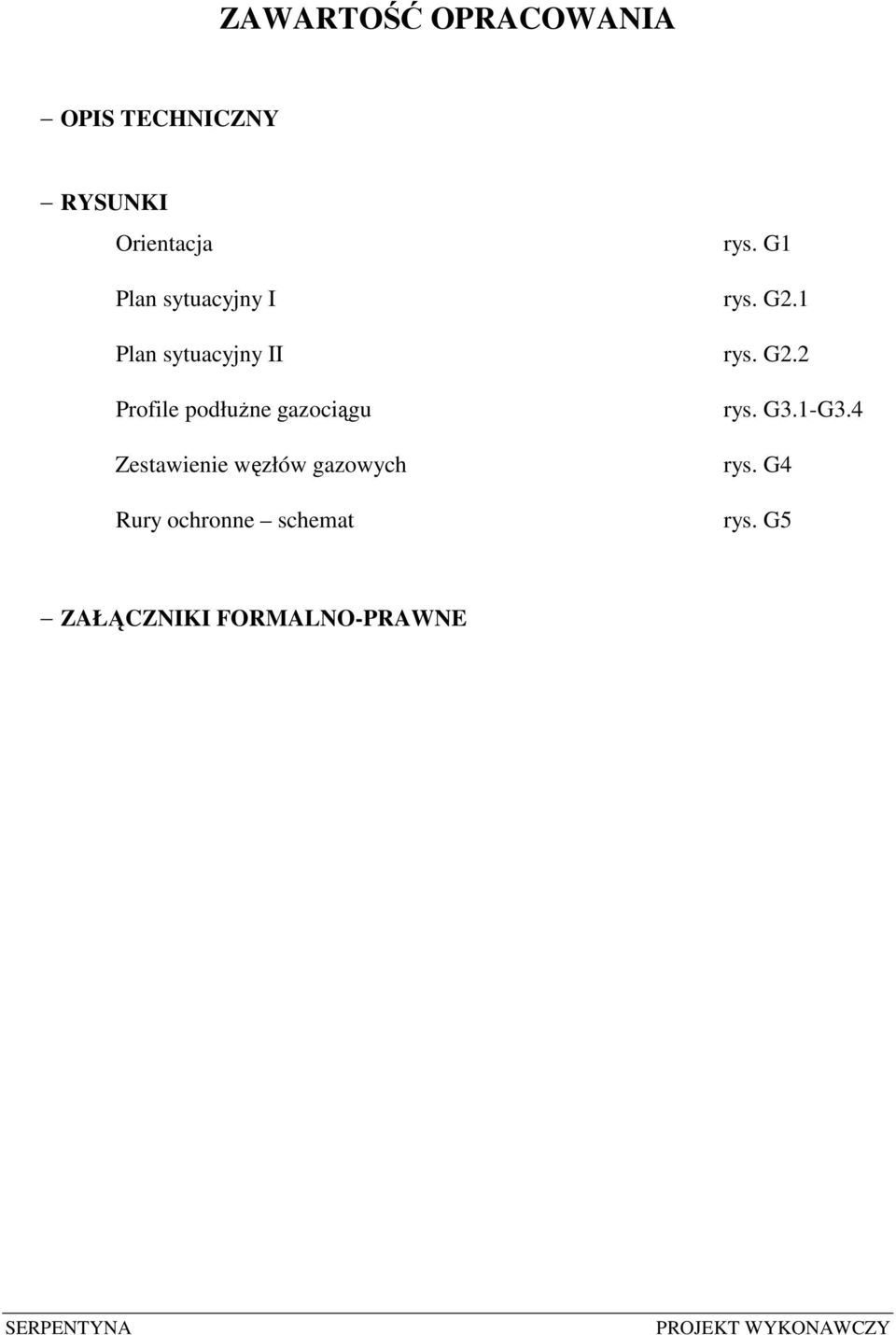 1 Plan sytuacyjny II rys. G2.
