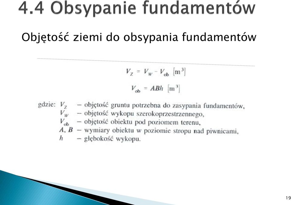 obsypania