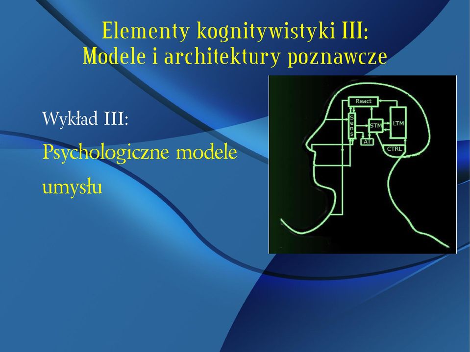 architektury poznawcze