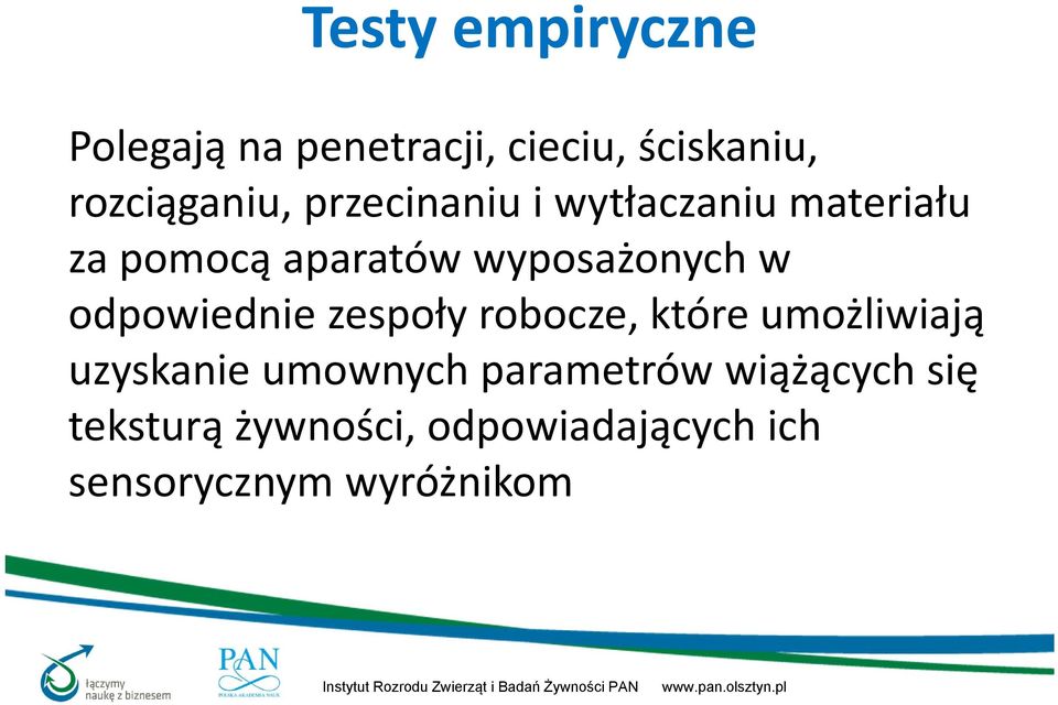 odpowiednie zespoły robocze, które umożliwiają uzyskanie umownych