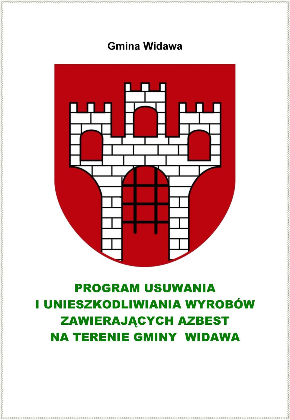 UNIESZKODLIWIANIA WYROBÓW