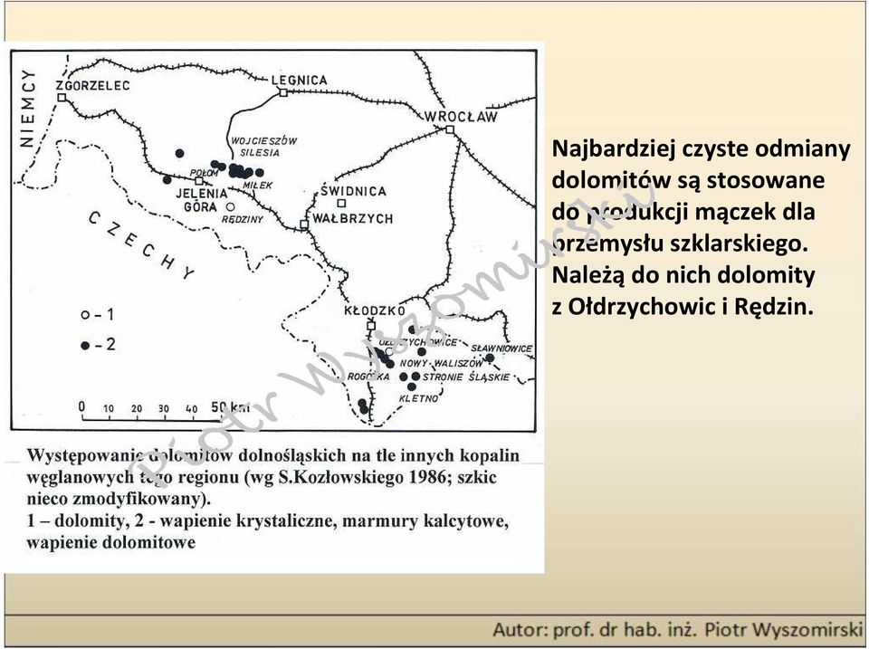 mączek dla przemysłu szklarskiego.