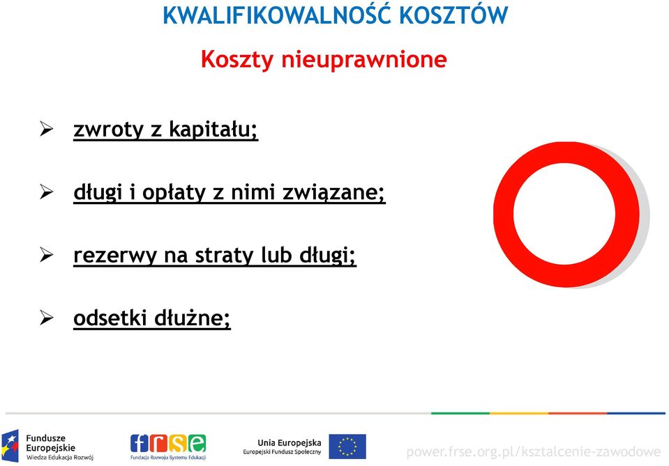 długi i opłaty z nimi związane;