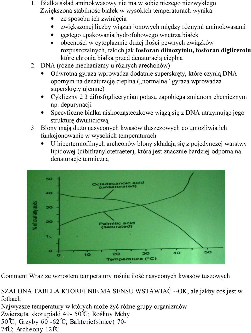 chronią białka przed denaturacją cieplną 2.