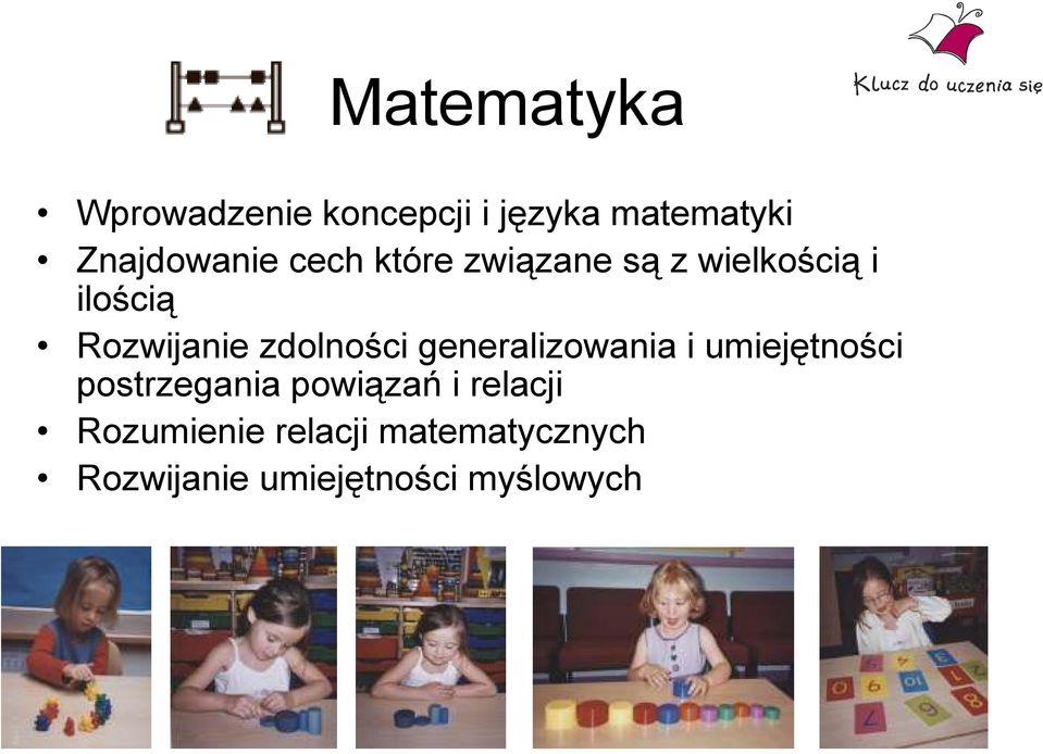 zdolności generalizowania i umiejętności postrzegania powiązań i