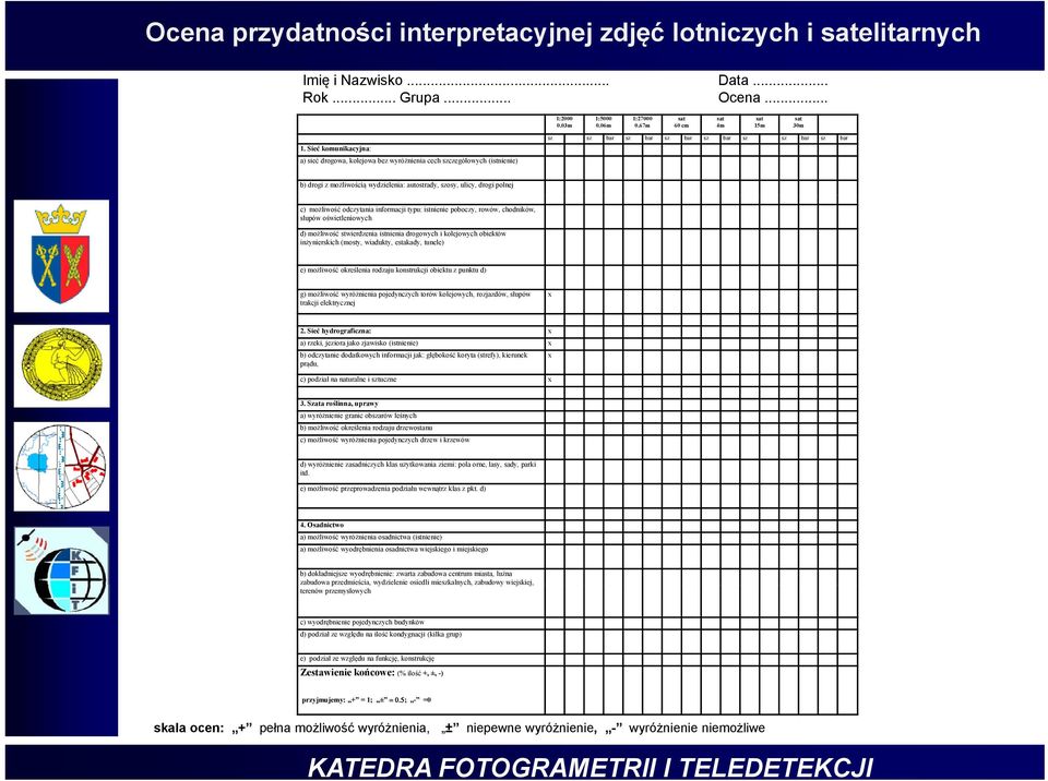 67m sat 60 cm sat 4m sat 15m sat 30m sz sz bar sz bar sz bar sz bar sz sz bar sz bar b) drogi z możliwością wydzielenia: autostrady, szosy, ulicy, drogi polnej c) możliwość odczytania informacji