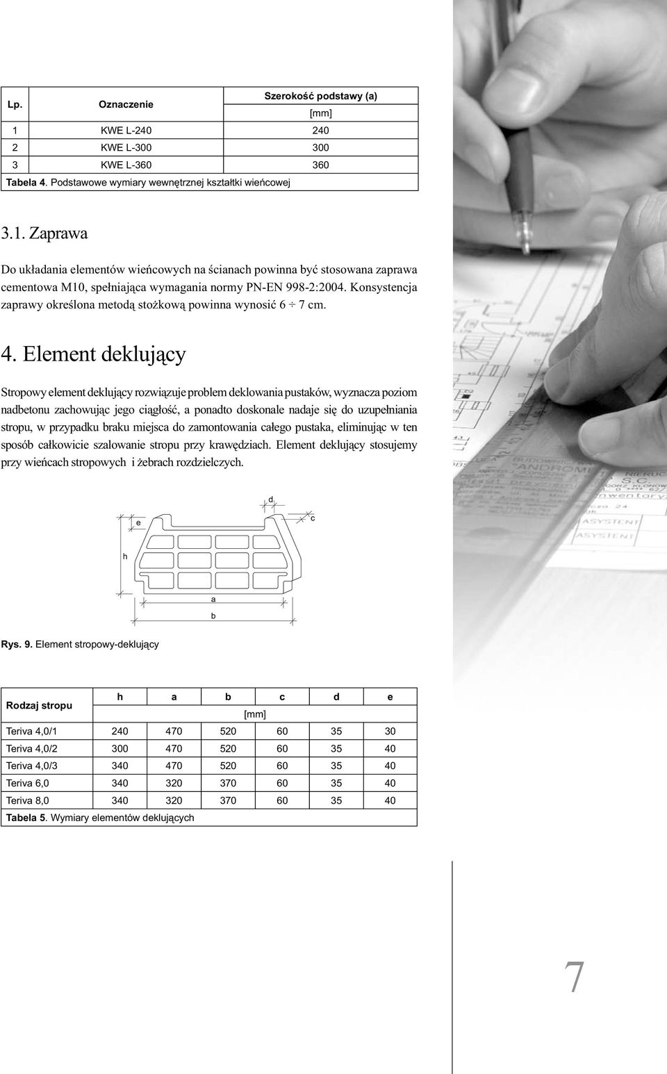 Element deklujący Stropowy element deklujący rozwiązuje problem deklowania pustaków, wyznacza poziom nadbetonu zachowując jego ciągłość, a ponadto doskonale nadaje się do uzupełniania stropu, w