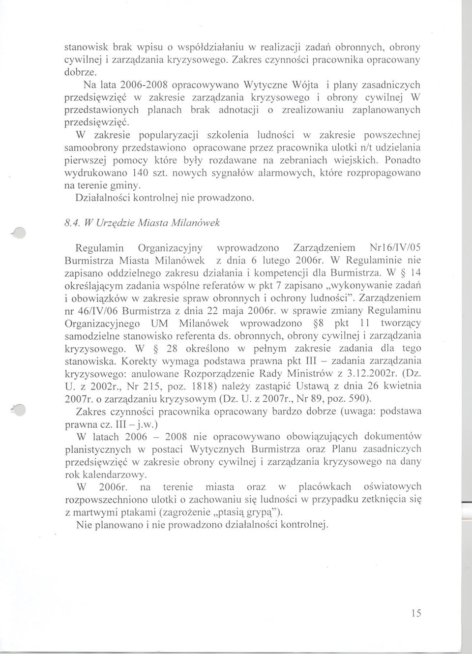 zaplanowanych przedsiewziec.