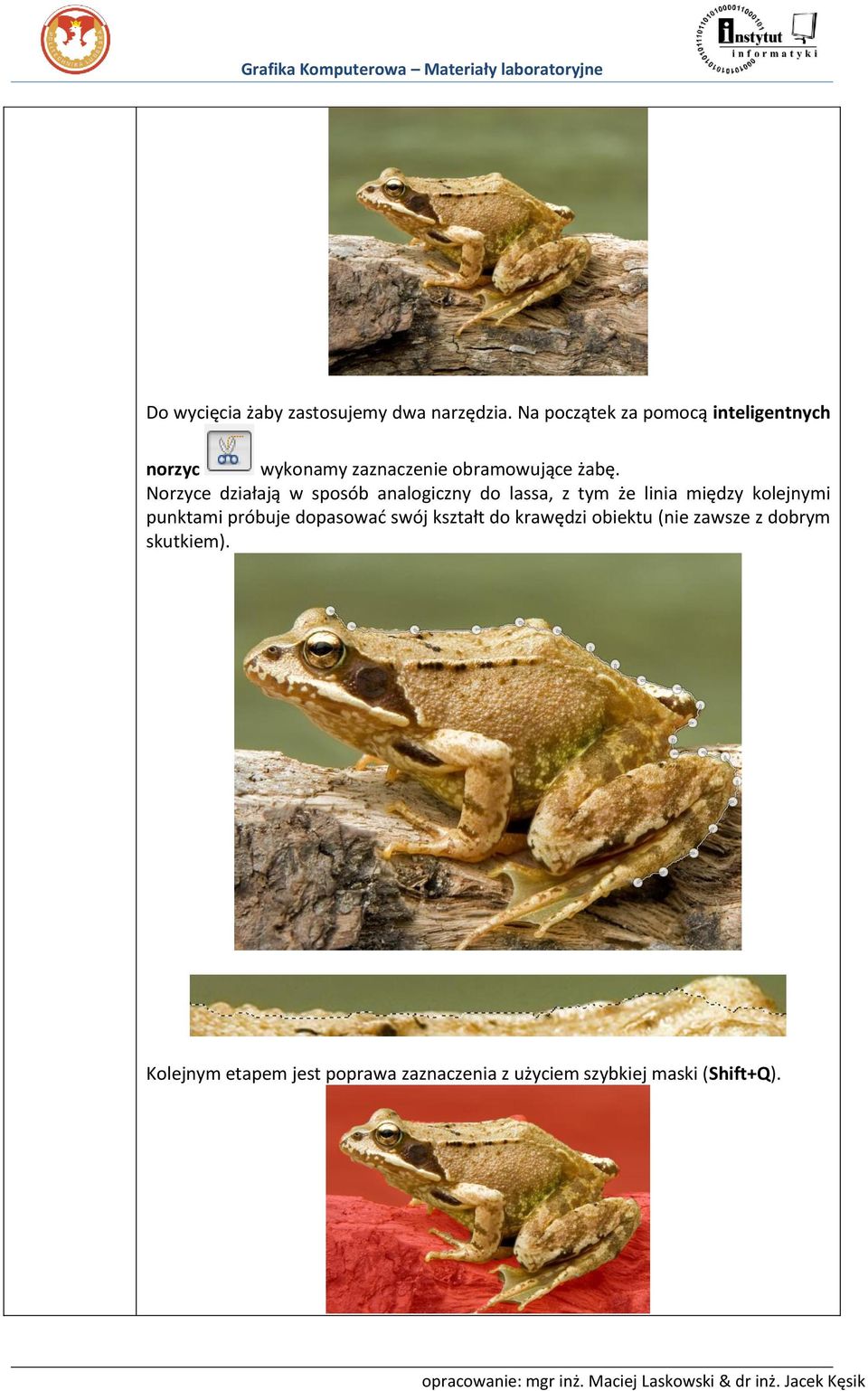 Norzyce działają w sposób analogiczny do lassa, z tym że linia między kolejnymi punktami