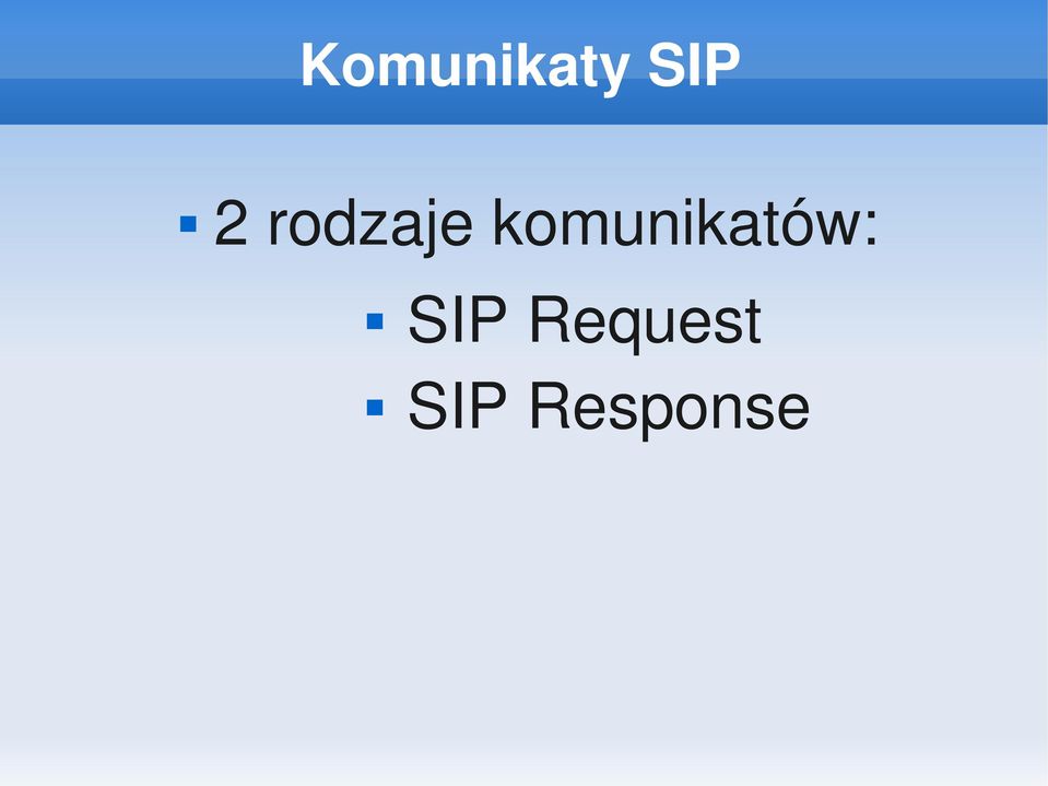 komunikatów: