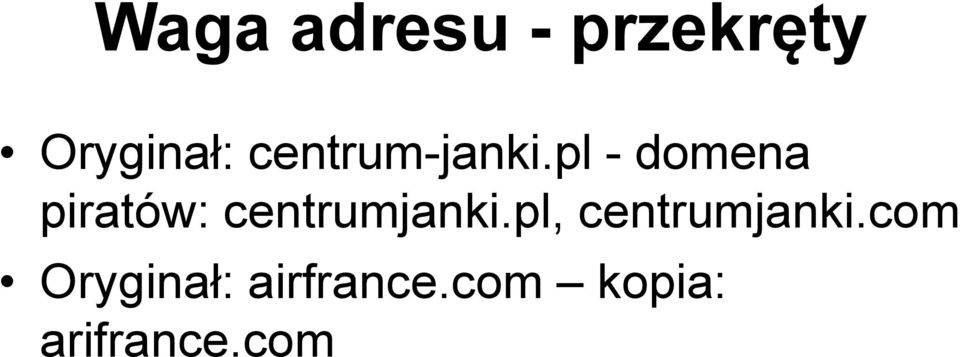 pl - domena piratów: centrumjanki.