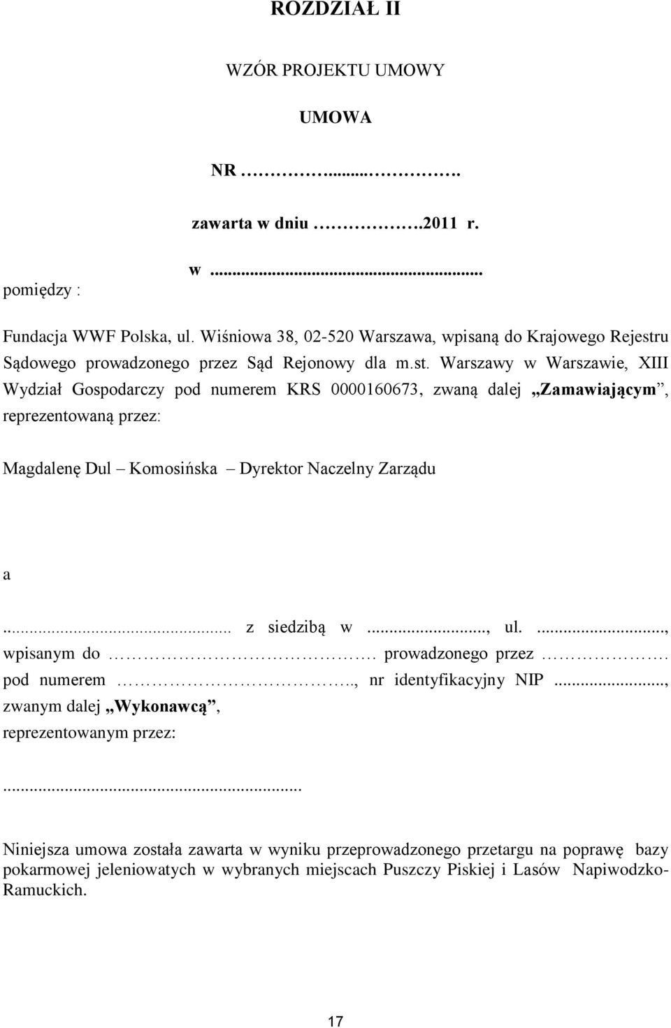 u Sądowego prowadzonego przez Sąd Rejonowy dla m.st.