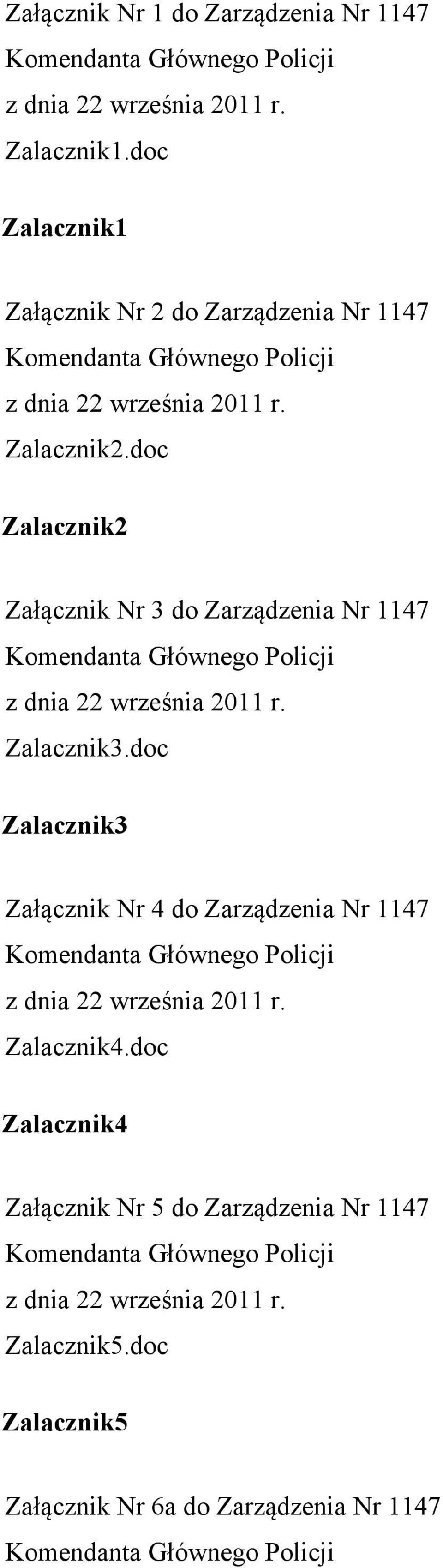 doc Zalacznik2 Załącznik Nr 3 do Zarządzenia Nr 1147 Zalacznik3.