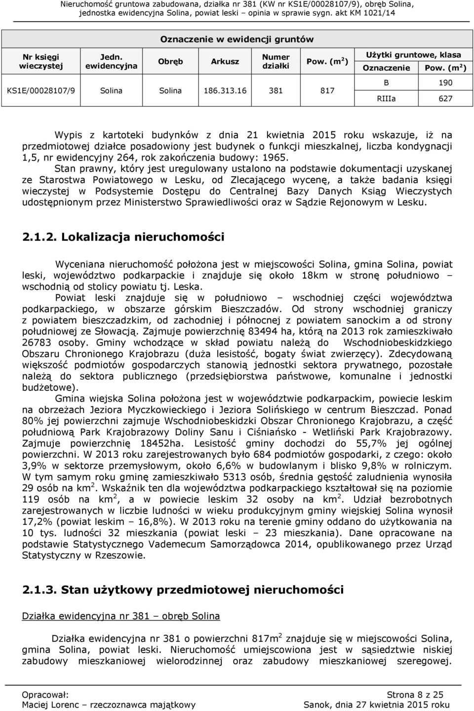 ewidencyjny 264, rok zakończenia budowy: 1965.