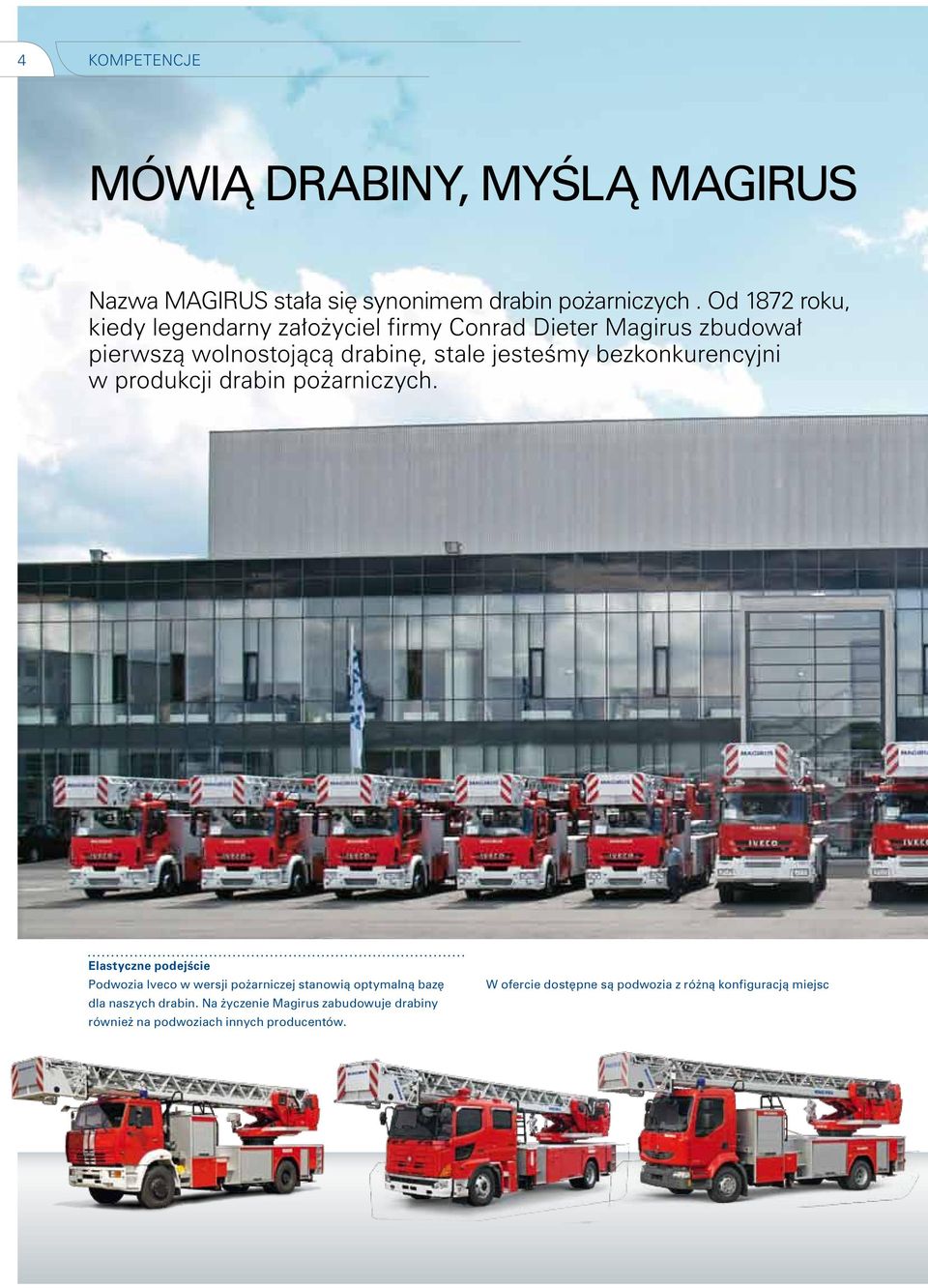 bezkonkurencyjni w produkcji drabin pożarniczych.