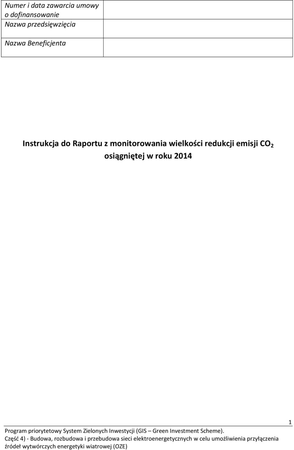 Instrukcja do Raportu z monitorowania