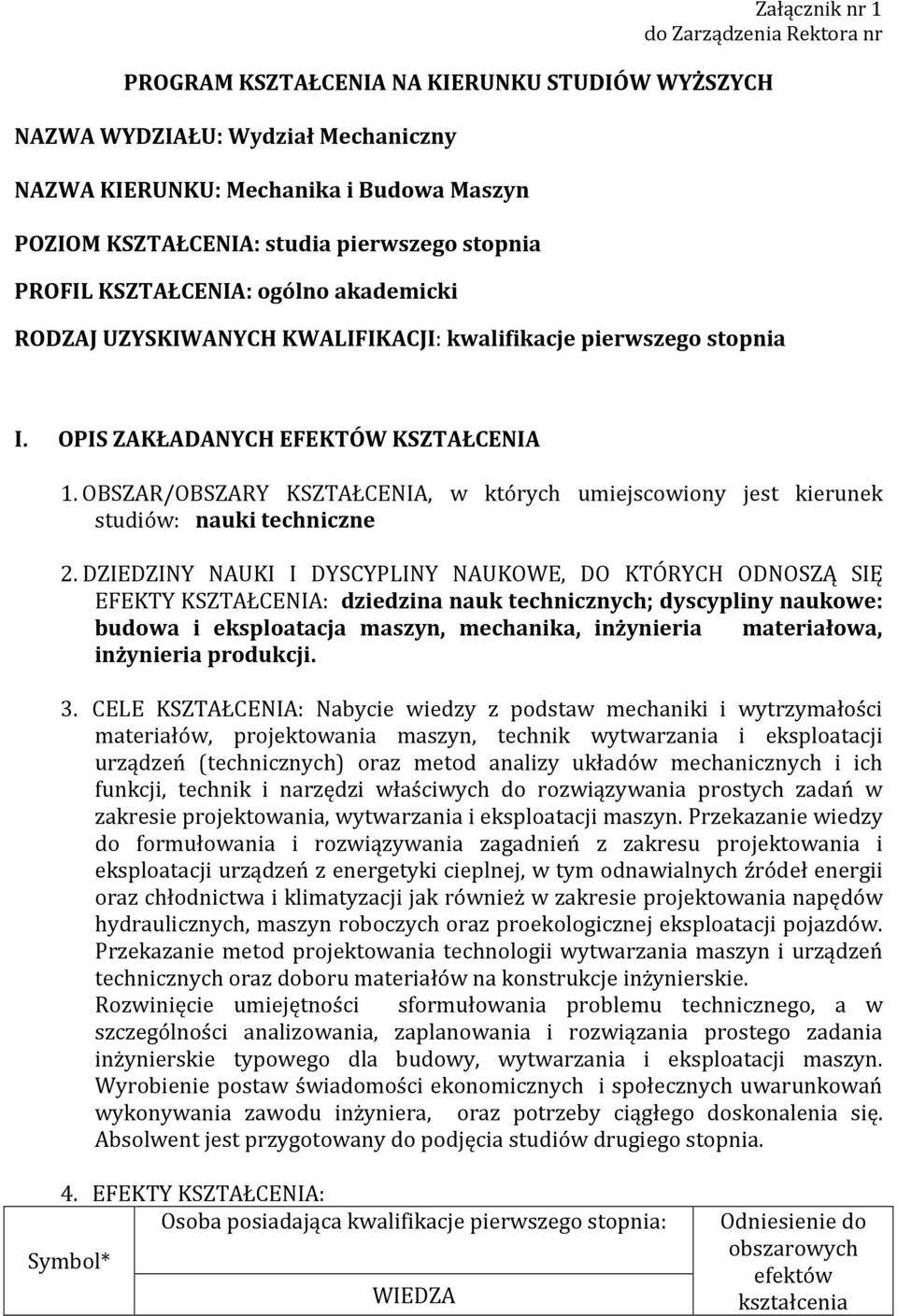 OBSZAR/OBSZARY KSZTAŁCENIA, w których umiejscowiony jest kierunek studiów: nauki techniczne 2.