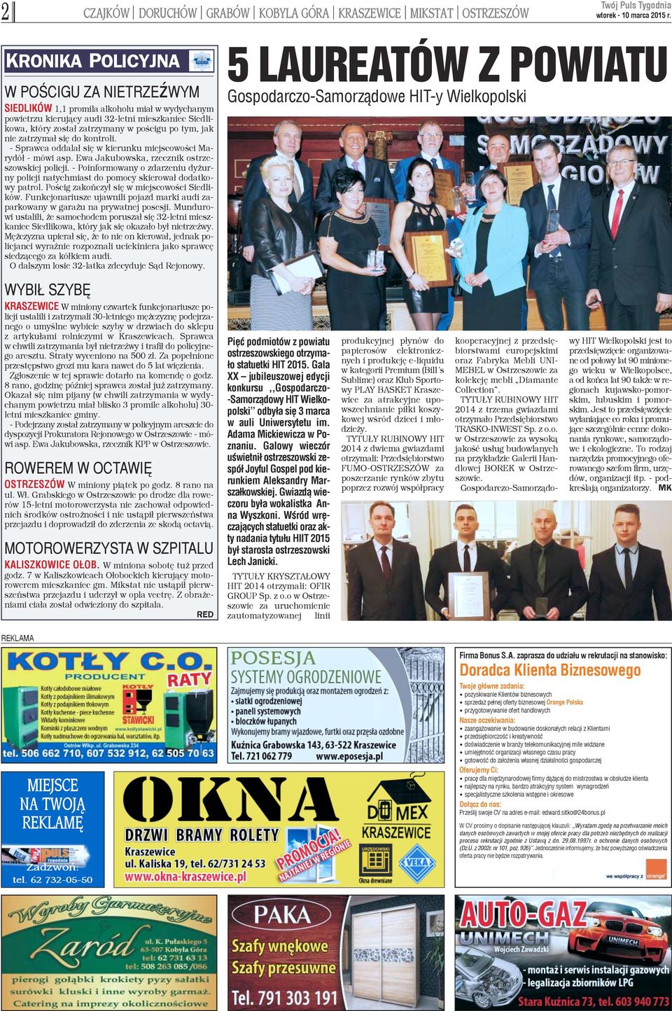 zatrzyma³ siê do kontroli. - Sprawca oddala³ siê w kierunku miejscowoœci Marydó³ - mówi asp. Ewa Jakubowska, rzecznik ostrzeszowskiej policji.