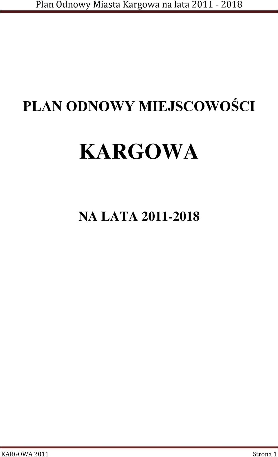 KARGOWA NA LATA