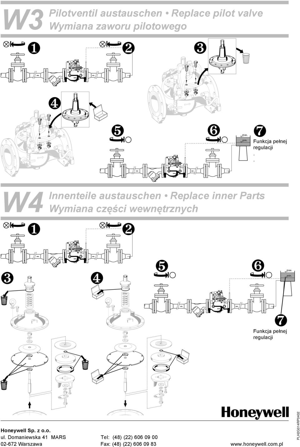 . W4 Innenteile austauschen Replace inner Parts Wymiana części wewnętrznych ❻ ❼ Funkcja