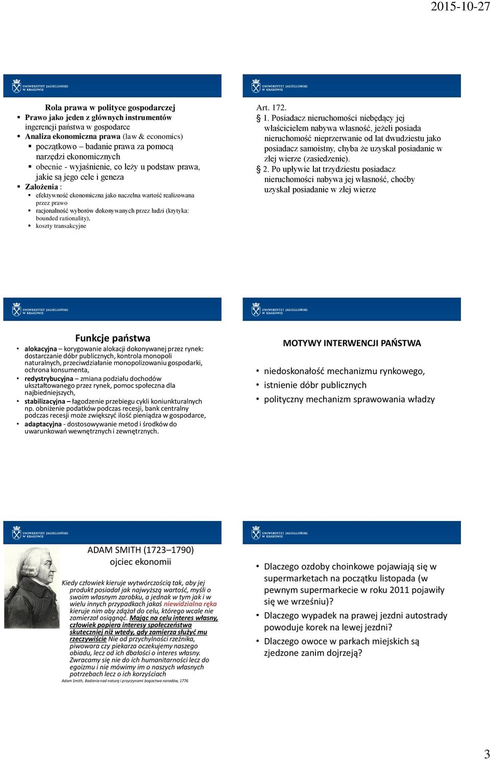 dokonywanych przez ludzi (krytyka: bounded rationality), koszty transakcyjne Art. 17