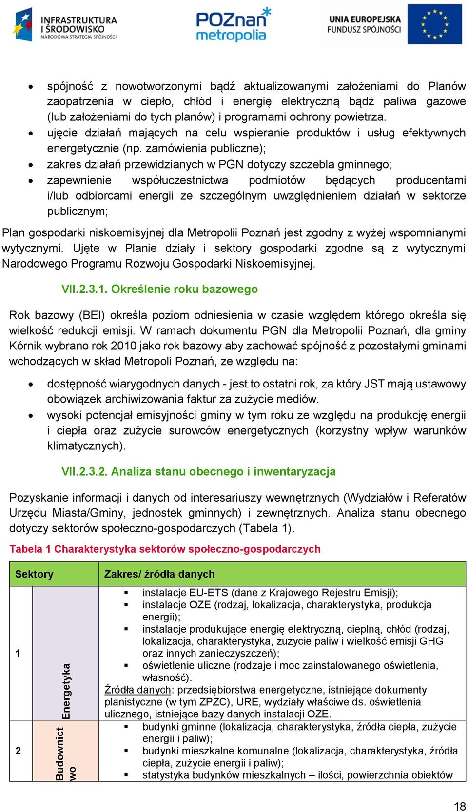 zamówienia publiczne); zakres działań przewidzianych w PGN dotyczy szczebla gminnego; zapewnienie współuczestnictwa podmiotów będących producentami i/lub odbiorcami energii ze szczególnym