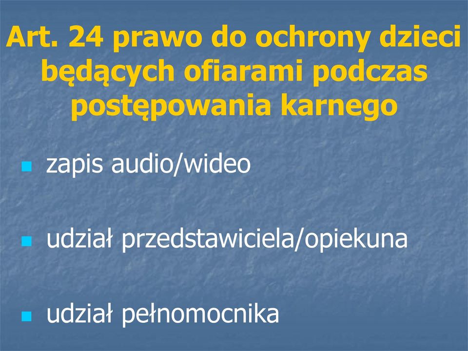 postępowania karnego zapis