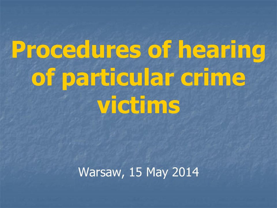 particular crime