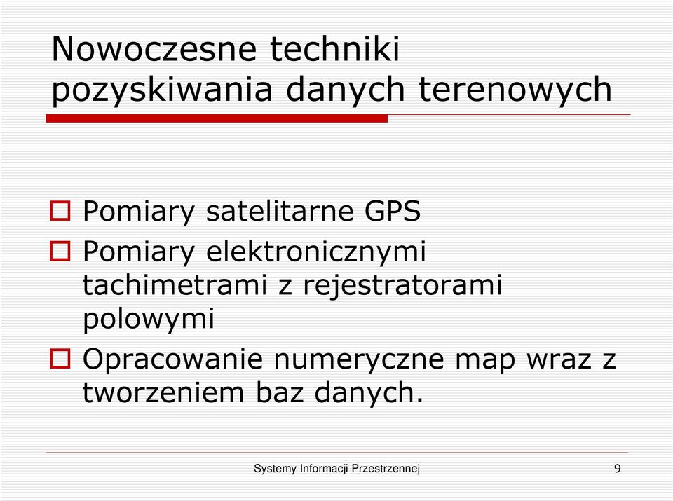 tachimetrami z rejestratorami polowymi Opracowanie